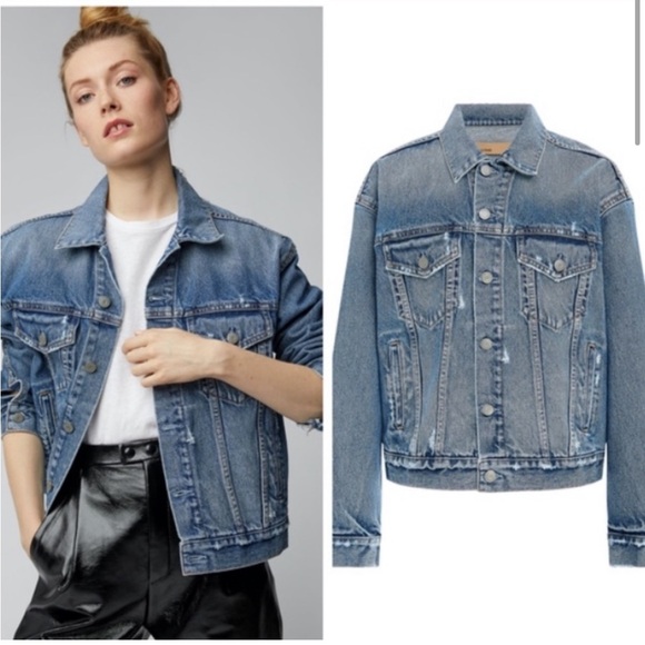GRLFRND Jackets & Blazers - NWT GRLFRND Denim Kim Boyfriend Trucker Jacket medium